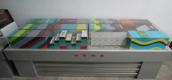 各種地質構造立體模型及巖石標本.巖層