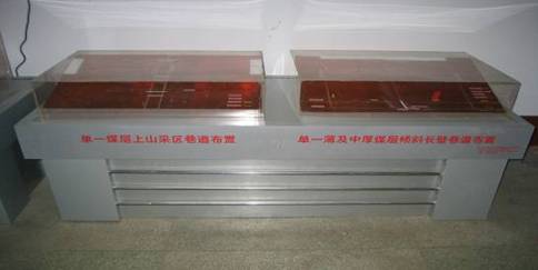 LG-MXD03型 傾斜長(zhǎng)壁采煤法巷道布置模型