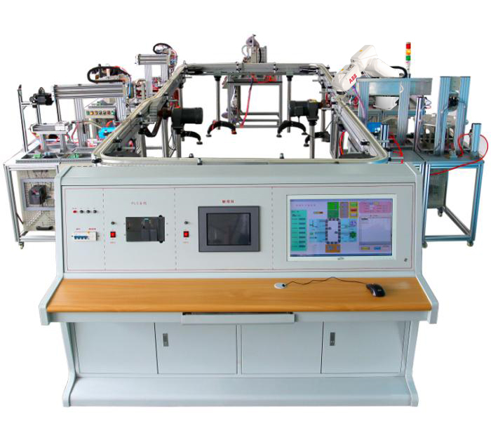 模塊式柔性環(huán)形自動生產線及工業(yè)機器人應用實驗系統(tǒng)